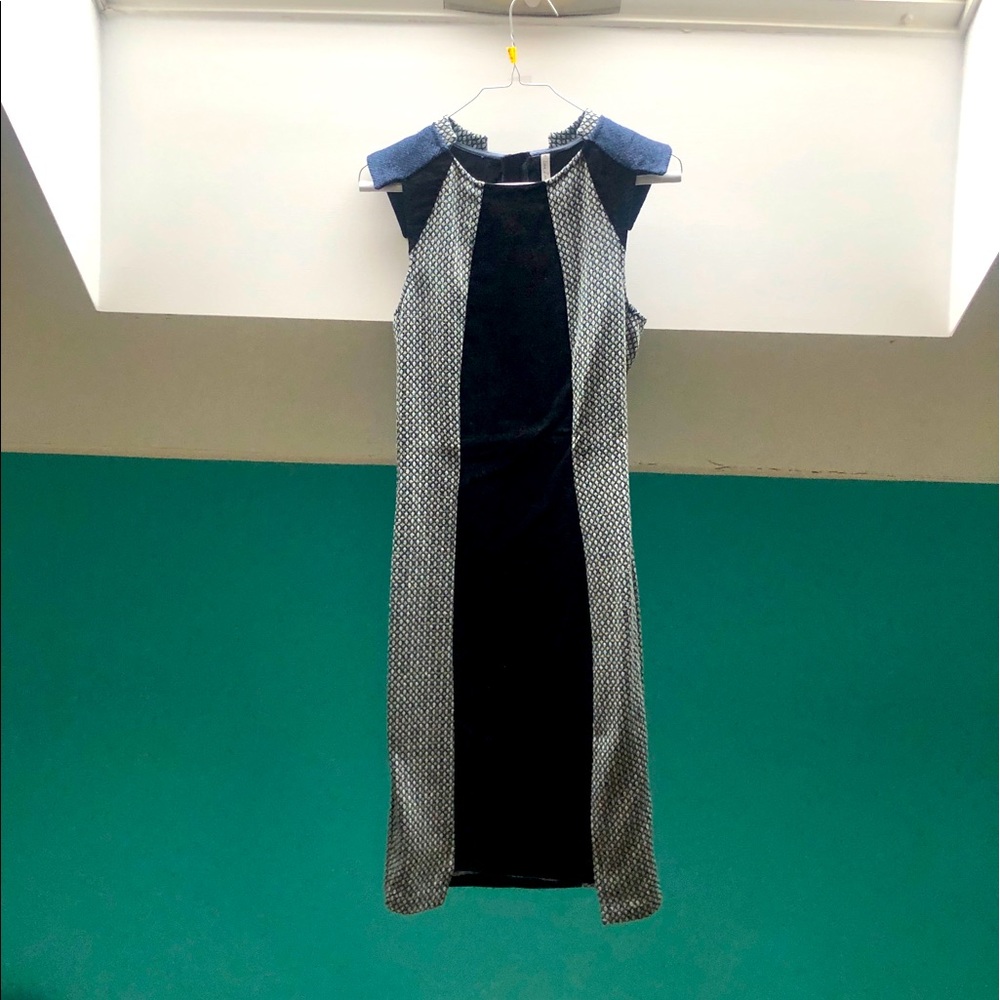 Love Zooey Mixed Media Color Block Dress